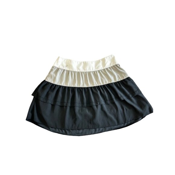 BANANA REPUBLIC~  Women’s Tiered Colorblock Skirt ~Size 6 Black/White/Gray - Picture 1 of 7